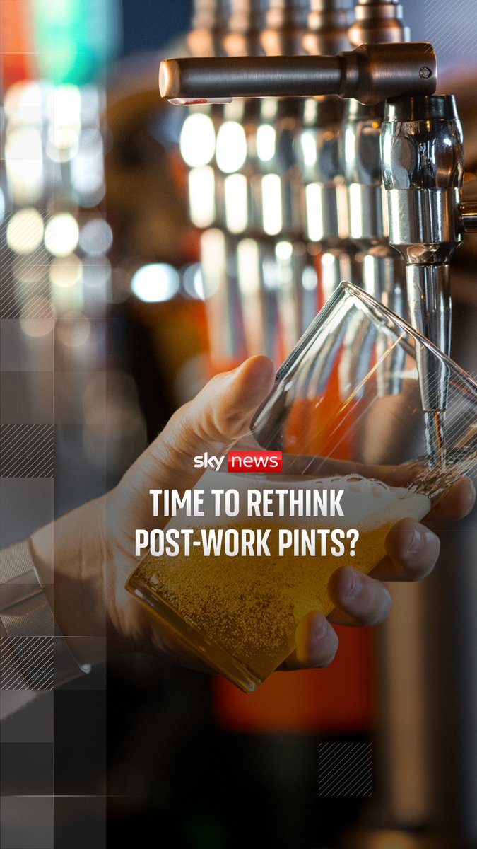 A new survey by Alcohol Change UK has found that 64% of working adults in the UK consume alcohol for work-related reasons - including to manage stress and cope with anxiety. Sky's Oliver Whitfield-Miočić reports.