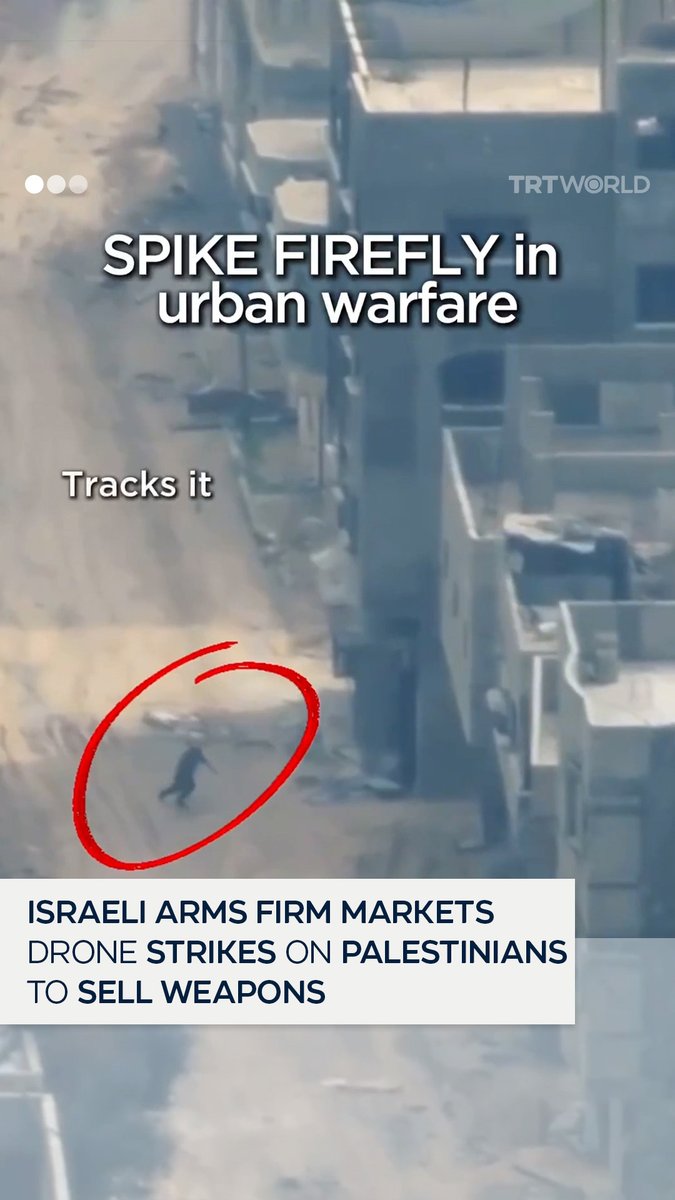 Israeli arms company Rafael uses footage of a Palestinian targeted and killed by a Spike FireFly drone in Gaza to promote its military products