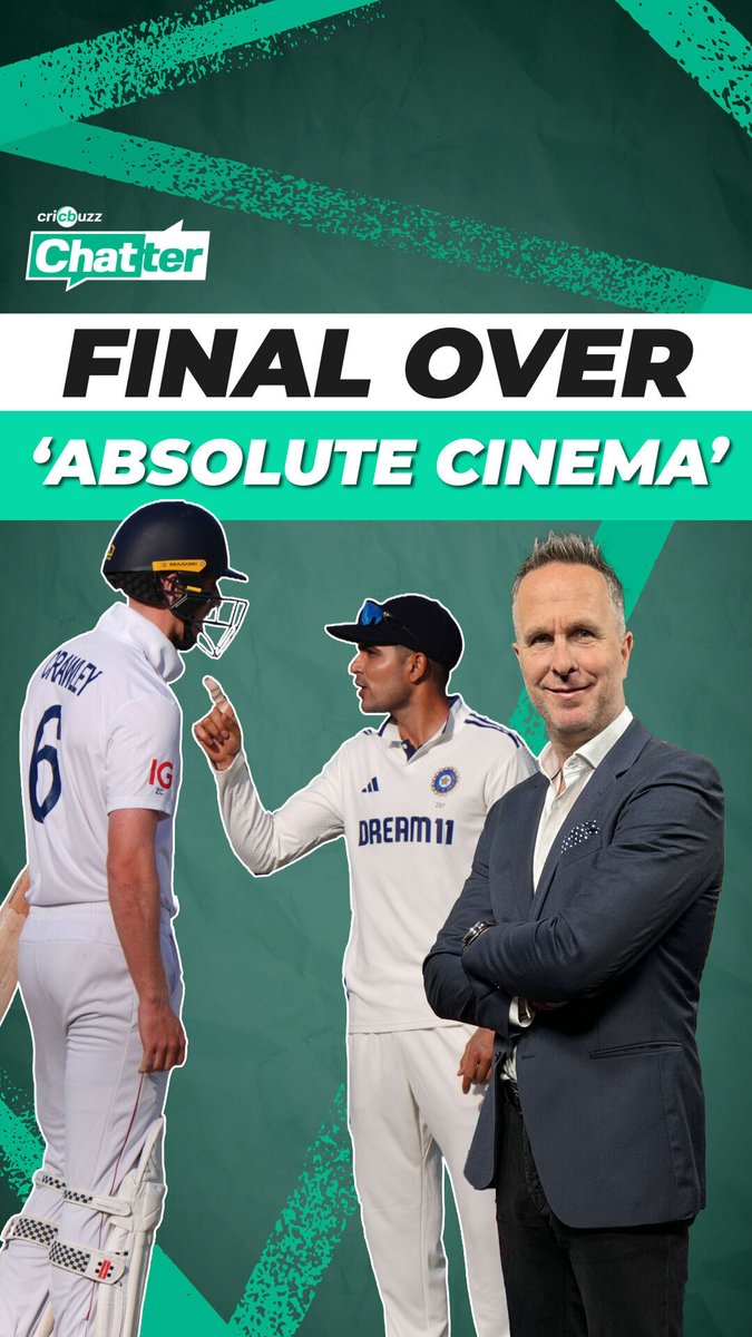 Last over drama! Gill-Crawley face off sparks tension at Lord's 🤯 Michael Vaughan &amp; DK weigh in - with a dash of banter, on Cricbuzz Chatter #ENGvIND #ShubmanGill