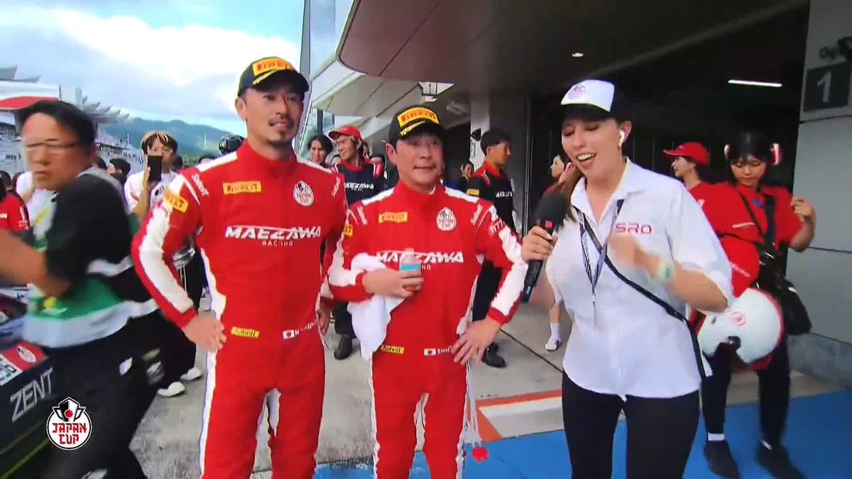 3位表彰台を獲得した555号車・前澤選手!❤️🤍 LIVE配信📺 #JapanCup