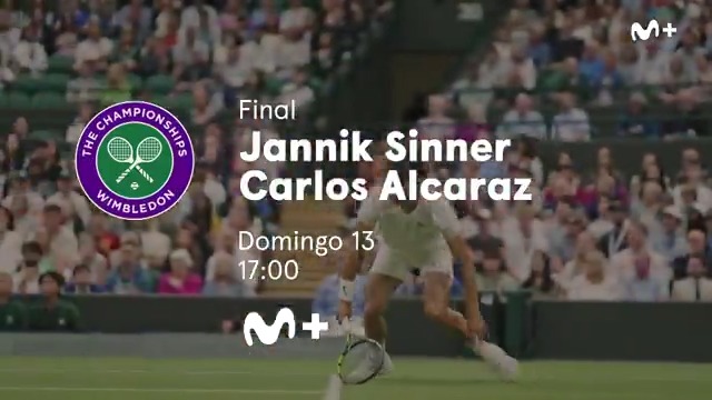 ¡A por el tercer #Wimbledon , Carlos Alcaraz 🤩! 📺 Previa desde las 16:30 en Movistar Plus+ (dial 7). 🎙️ Sara Giménez León, Jose Antonio Mielgo, Alex Corretja y Feliciano López. #LaPistaDelTenis