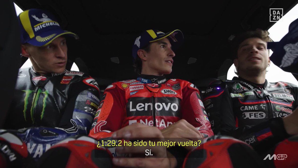Confesiones y muy buen rollo entre Marc Márquez, Marco Bezzecchi y Fabio Quartararo tras la sprint #GermanGP 🇩🇪 #MotoGP 🏁