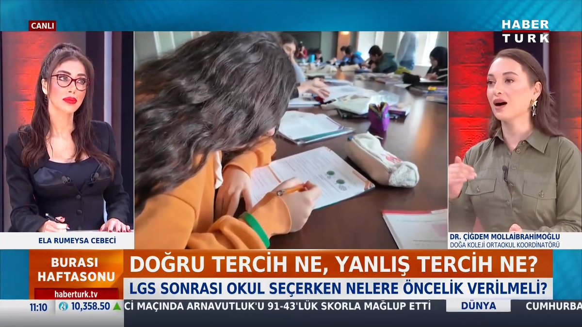 📌Doğru tercih neden sınavda başarılı olmak kadar önemli? Doğa Koleji Ortaokul Koordinatörü Dr. Dr. Çiğdem Mollaibrahimoğlu #BurasıHaftasonu'nda Ela Rumeysa Cebeci 🇹🇷'ye anlattı.