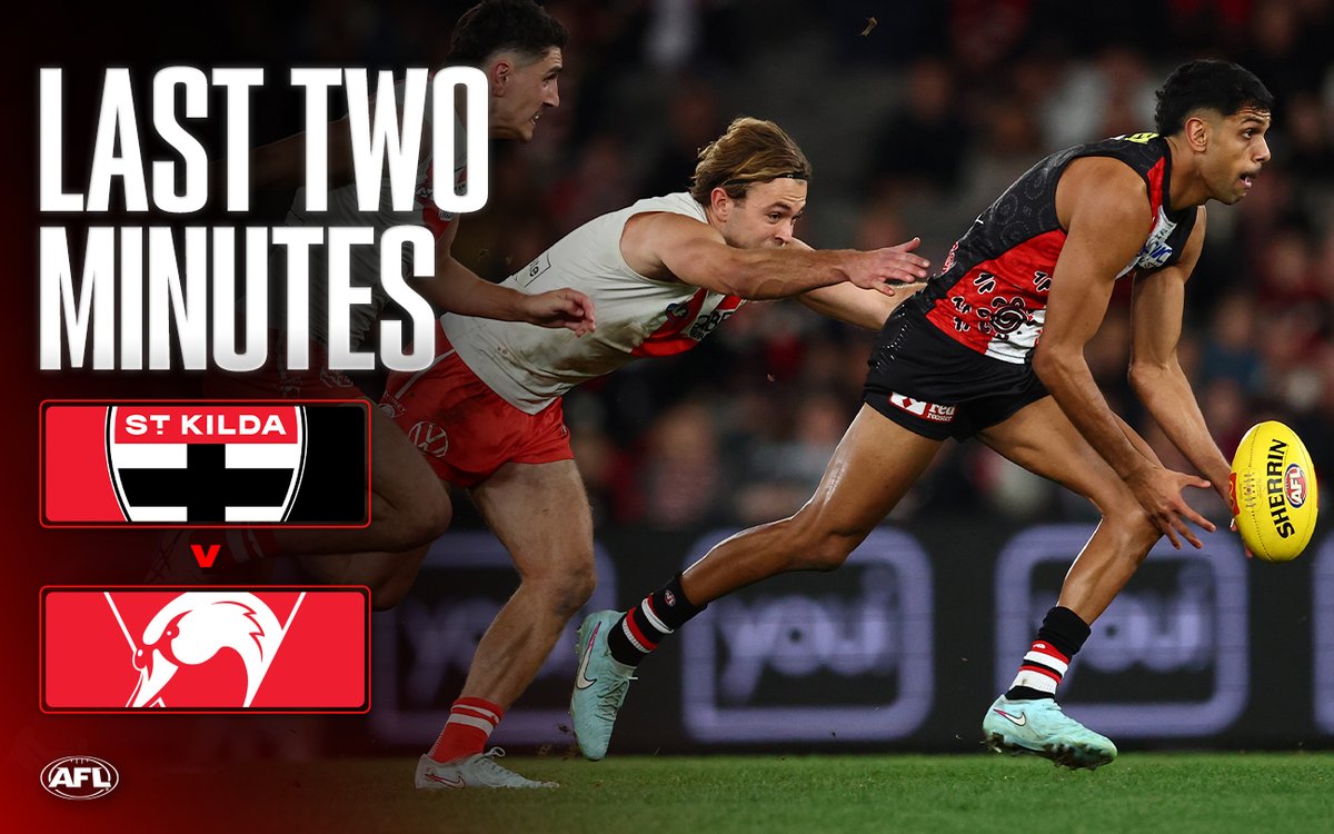 A second thriller in a row between the Saints and Swans 🍿 Watch the Last Two Minutes of #AFLSaintsSwans now, thanks to OMO Australia.