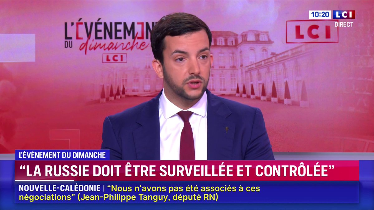 Menaces qui pèsent sur la France : "Ce qui m'inquiète c'est qu'à force de ne parler que de la Russie on ne voit pas le développement très important de la Chine", Jean-Philippe Tanguy Ⓜ️ qui ajoute qu'"à force de parler de la Russie matin, midi et soir on ne voit pas les autres"