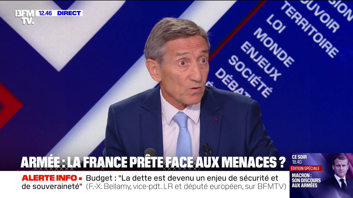 Menaces russes: "Nous sommes en guerre froide", estime Patrick Dutartre (général de l'armée de l'air)