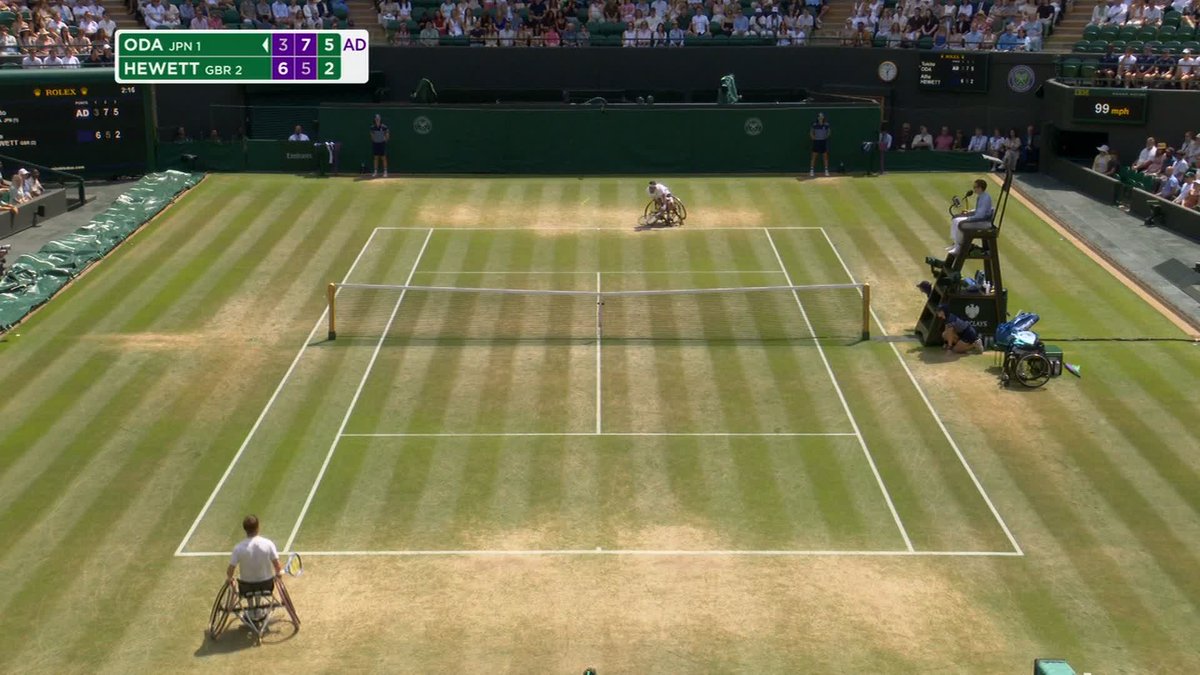 Tokito Oda is the Gentlemen's Wheelchair Singles Champion - again! 🏆 The 19-year-old defeats defending champion Alfie Hewett 3-6, 7-5, 6-2 on No.1 Court to claim the title ✨ #Wimbledon