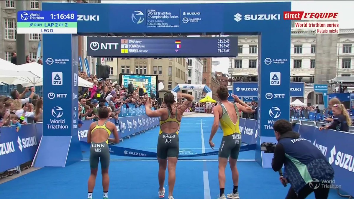 🇫🇷🥈 L'équipe de France vice-championne du monde du relais mixte ! #lequipeTRIATHLON