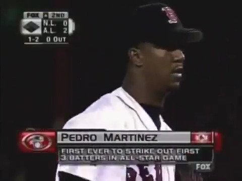 On this day in 1999, Pedro Martinez struck out/abused: Barry Larkin, Hall of Famer Larry Walker, Hall of Famer Sammy Sosa, 66 home runs Mark McGwire, 70 home runs Jeff Bagwell, Hall of Famer