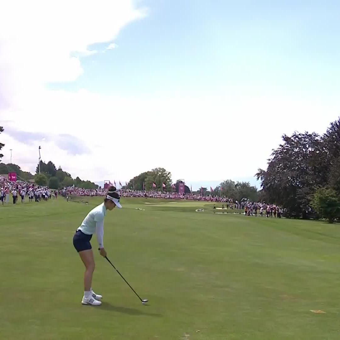 From 190 yards with a major on the line, and you hit this shot? Come on.