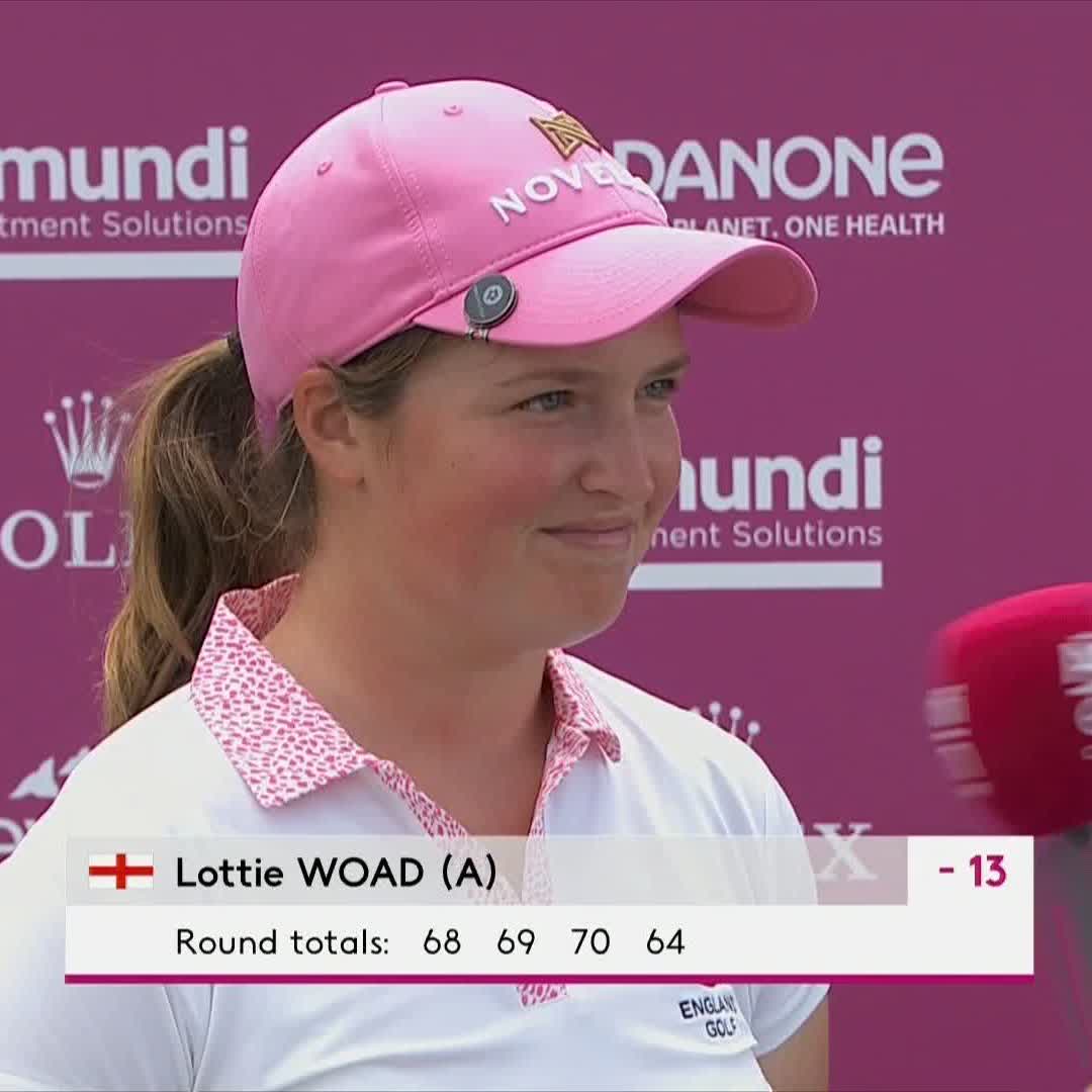 Amateur Lottie Woad on narrowly missing out on a first major at the Evian Championship 🗣️