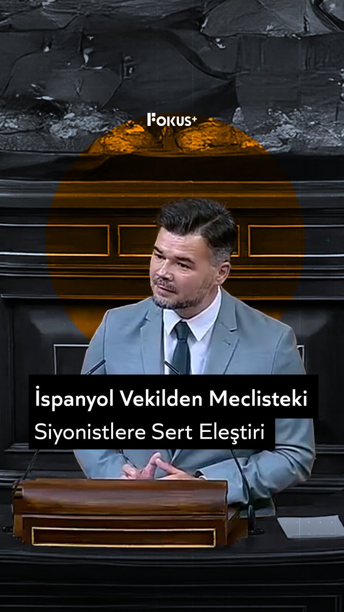 ➕ İspanyol Vekilden Meclisteki Siyonistlere Sert Eleştiri ▪️ İspanyol siyasetçi Gabriel Rufián, mecliste kürtaja karşı olmasına rağmen İsrail’in katliamlarını savunan vekilleri sertçe eleştirdi.