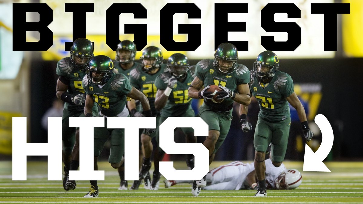 Hardest collisions in Oregon Football.