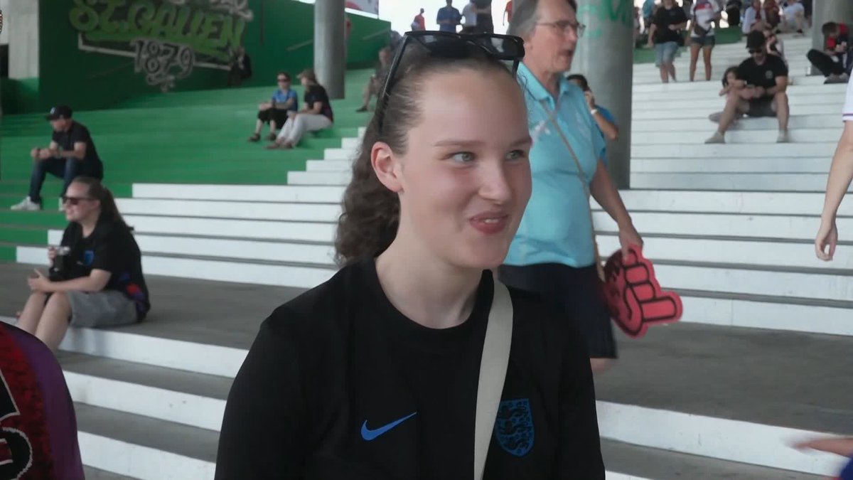 "5-0 definitely" England and Wales fans give their score predictions ahead of their clash at Euro 2025 in Switzerland 🏴🏴
