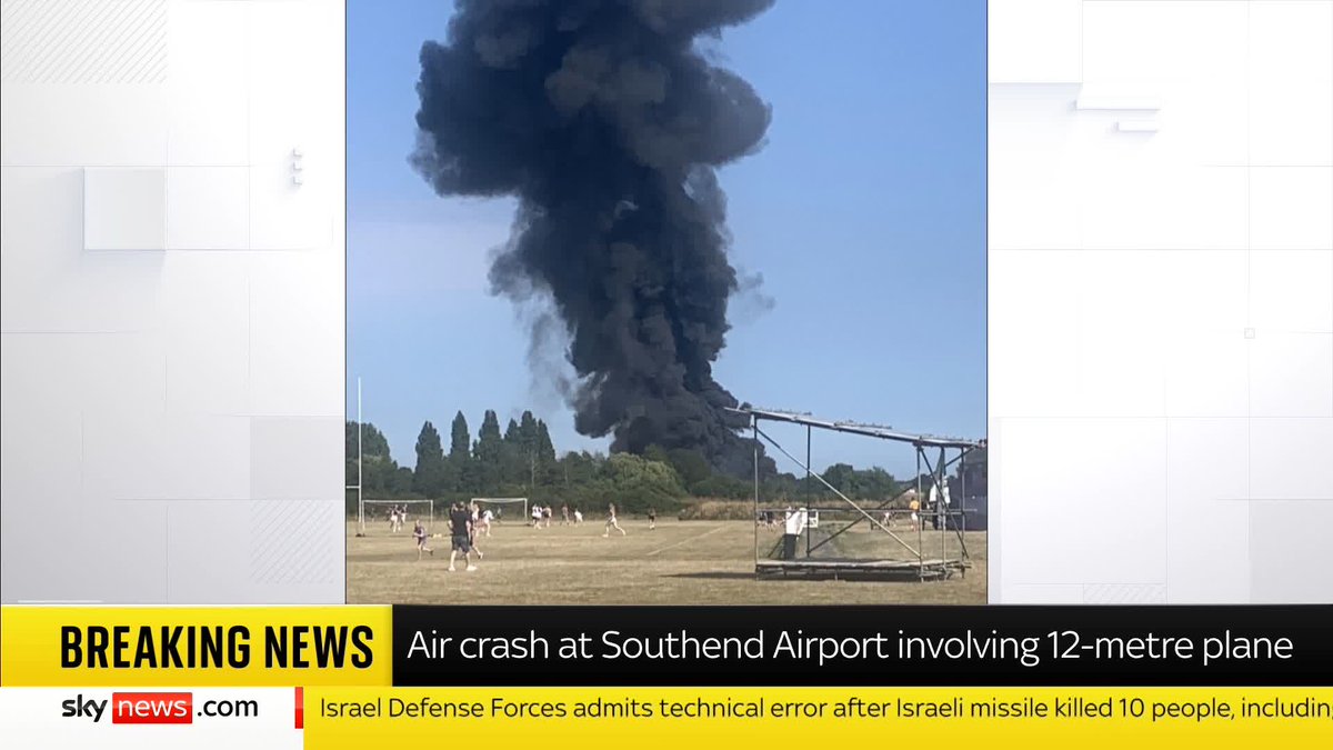 All flights scheduled to leave Southend Airport for the remainder of today have been cancelled after a crash involving a 12-metre aircraft. Sky's @AshnaHurynag has the latest ⬇️ Read more: 📺 Sky 501, Virgin 602, Freeview 233 and YouTube