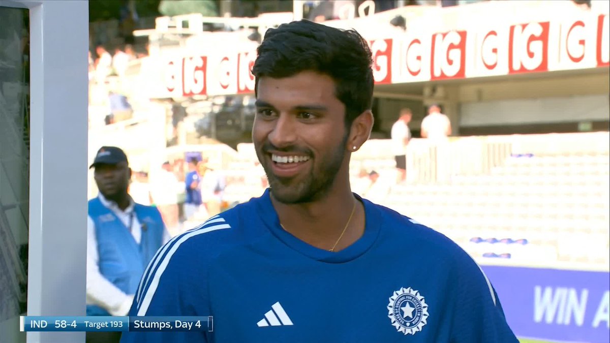 "Defninitely India winning tomorrow!" 😁 Washington Sundar reflects day four for India at Lord's 🇮🇳