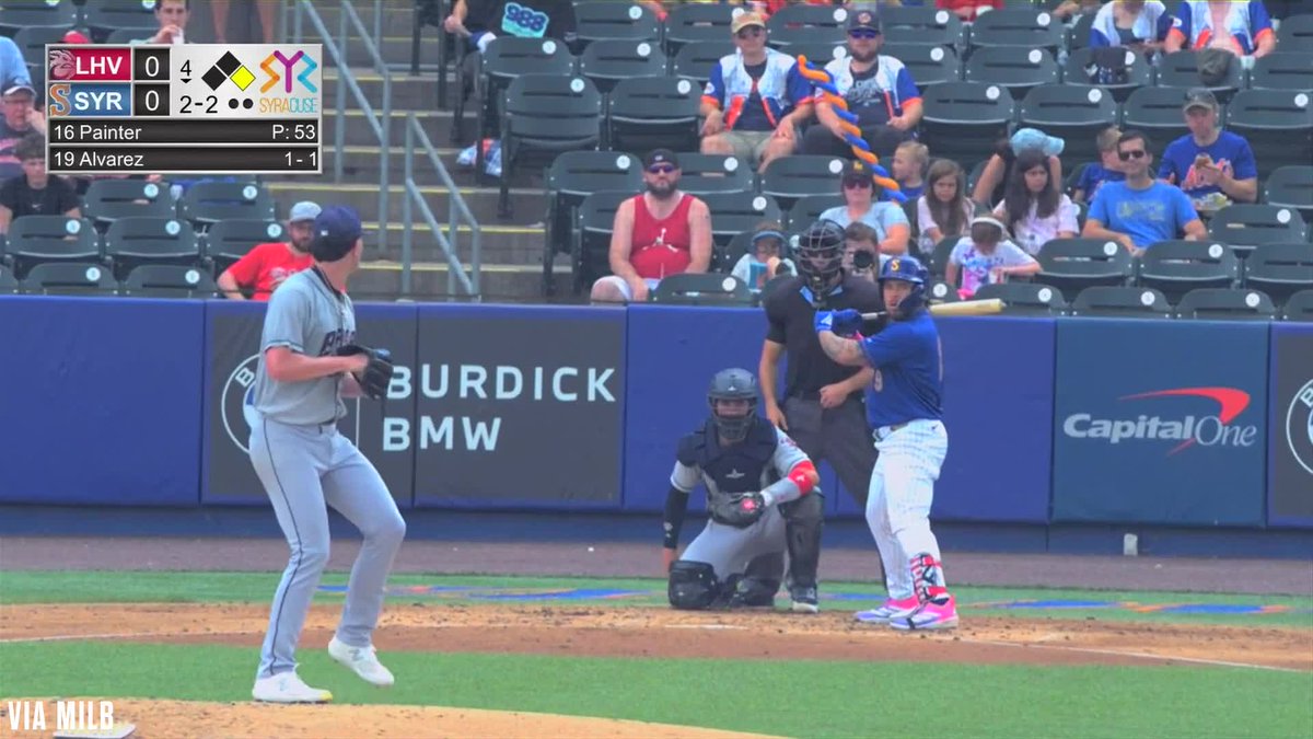 Francisco Alvarez has gone deep AGAIN for Triple-A Syracuse!