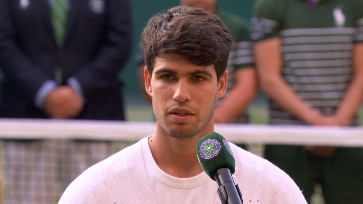 "I want to keep bringing joy on the court." You certainly do that, Carlos 🫶 #Wimbledon