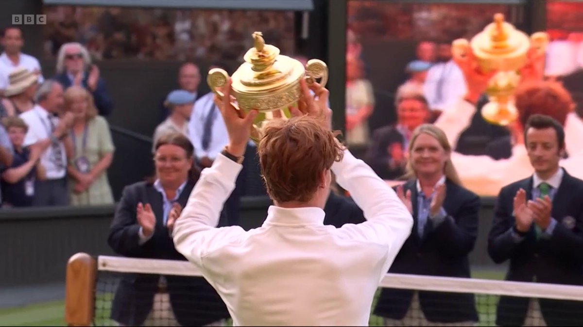 Your Wimbledon men's singles champion 🏆 Jannik Sinner 👏 #Wimbledon