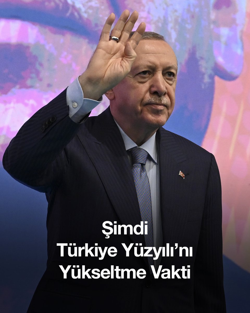 Artık asıl büyük sıçramayı, asıl büyük atılımı gerçekleştirme vaktidir. Şimdi ülke ve milletçe hakkımız olanı alma, Türkiye Yüzyılı’nı yükseltme vaktidir.