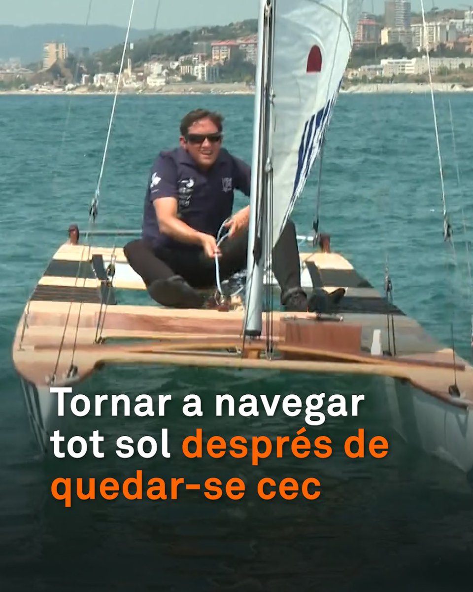 El Dani es va quedar cec quan un extintor li va explotar a la cara fa set anys. No ha deixat mai de perseguir el seu somni fins que ho ha aconseguit: tornar a navegar tot sol. "Puc no tenir vista, però sí visió"