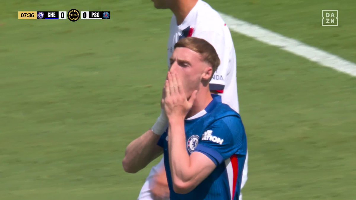 SO close from Cole Palmer! 😱 Inches away from the opener for Chelsea. Catch the @FIFACWC Final | July 13 | Free | | #FIFACWC #TakeItToTheWorld #CHEPSG