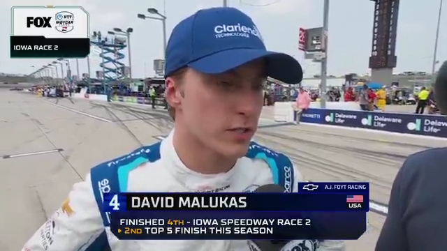 David Malukas (P4) and Pato O'Ward (P5) talk with Kevin Lee.