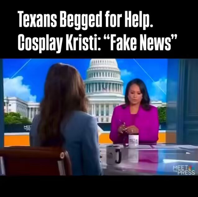 Kristi Noem’s calling the facts “Fake News”—but the only liar here is Cosplay Kristi. She let FEMA’s call center contracts lapse during the worst Texas floods in years. 15,323 calls from disaster survivors went unanswered. Why? Because Noem forced FEMA to get her personal approval for any expense over $100K. So when the contracts expired on July 5, no one was authorized to renew them. By July 7, FEMA was fielding over 16,000 calls a day—and answering just 16%. Texans begged for help. They got silence. And now she’s gaslighting the country, denying what FEMA’s own data proves. Another lying, liar lies. #DemsUnited