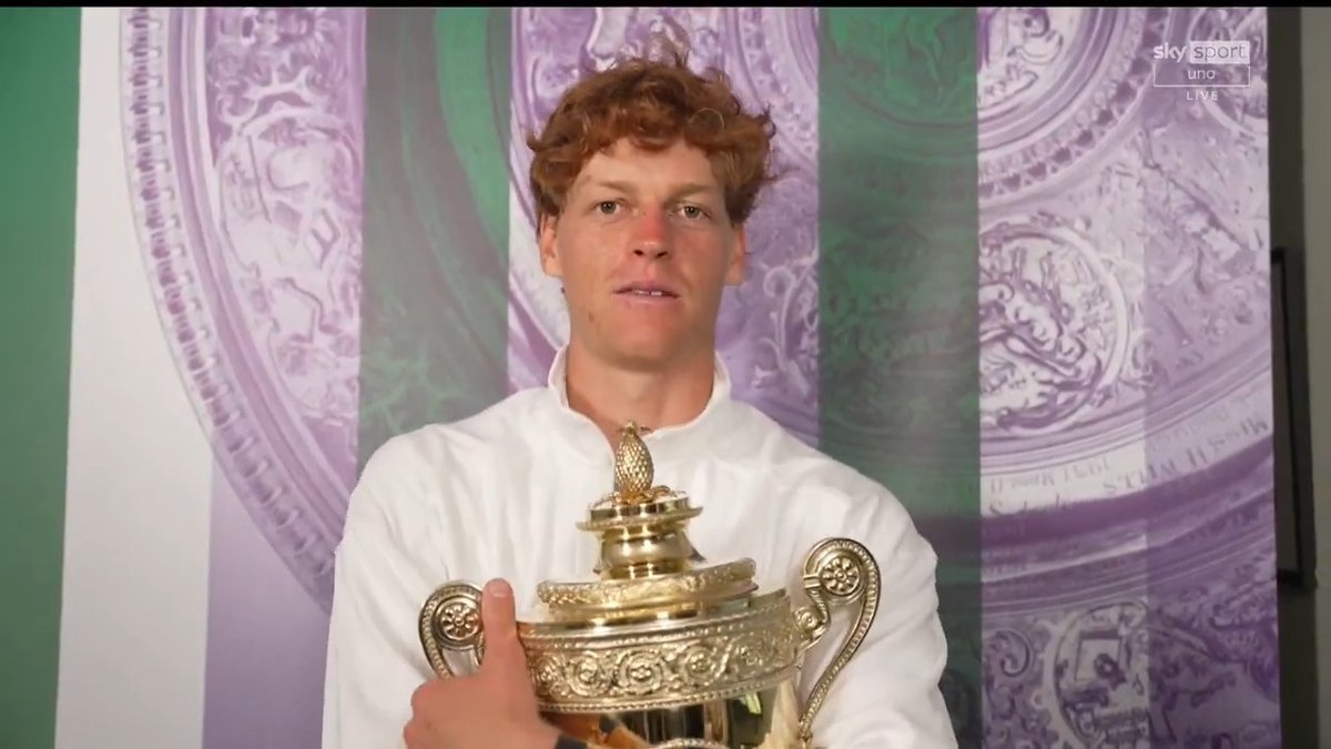 Il messaggio di Jannik Sinner per gli italiani 🇮🇹 #SkySport #SkyTennis #Sinner #Wimbledon