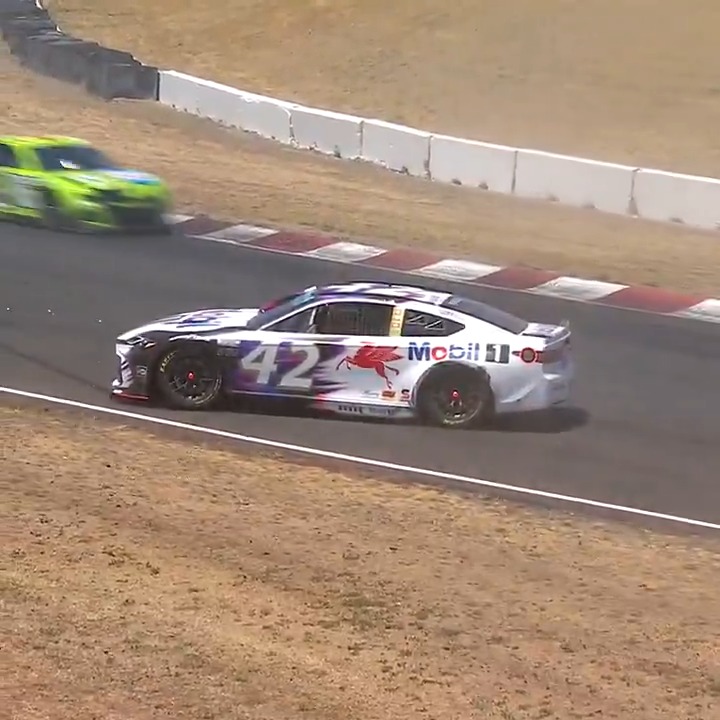 Big In-Season Challenge ramifications here! John Hunter Nemechek goes around, and he now trails Erik Jones on the track!