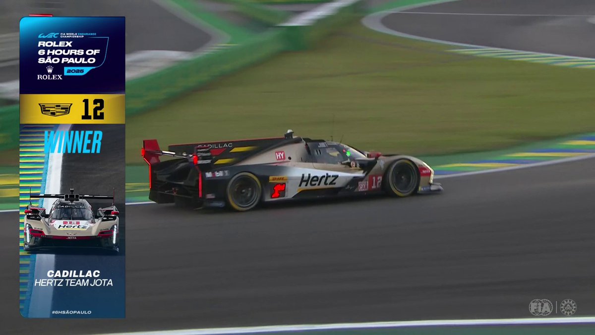 The moment Cadillac became WEC RACE WINNERS!! #WEC #6HSaoPaulo #Cadillac