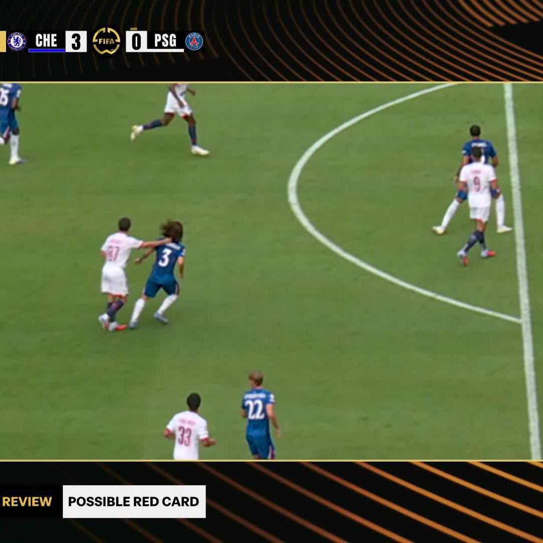 Neves sieht Rot 🟥 Bei PSG liegen die Nerven blank #DAZNmoment #FIFACWC #TakeItToTheWorld