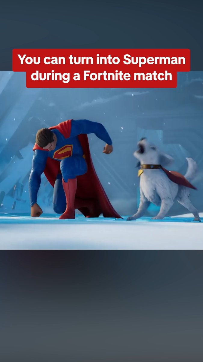 The first player to find Superman's Call crystal in Fortnite will be given Superman's powers, including flying, heat vision, and superhuman strength! #Superman