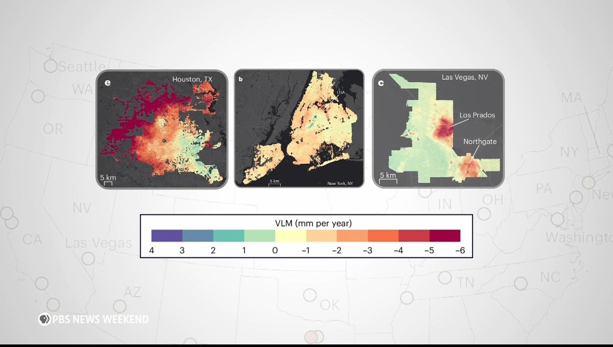 Twenty-eight of the most populous U.S. cities are sinking. That’s according to a recent study published in the journal Nature Cities. It documents urban areas sinking about a third of an inch per year. The changes in elevation were measured over time using satellites. Ali Rogin spoke with Grist senior writer Matt Simon for more.