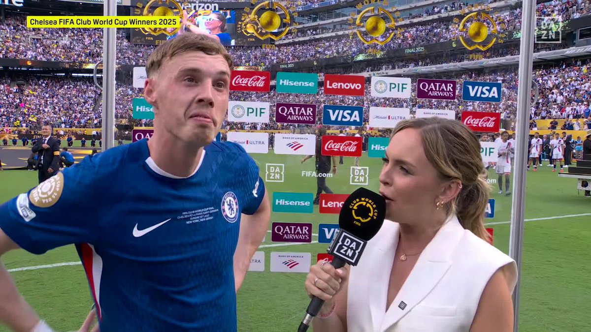 Cole Palmer reacts after sealing Chelsea’s world title 🏆 What a night ⭐ GLOBAL HOME OF FOOTBALL | Live All Summer Long | | #FIFACWC #TakeItToTheWorld #CHEPSG