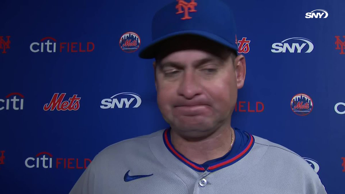 Carlos Mendoza on the Mets' offense: "We've been through some stretches where it's hard for us, but then we've been through some stretches where the offense is clicking. It's part of the season. We've got good hitters."