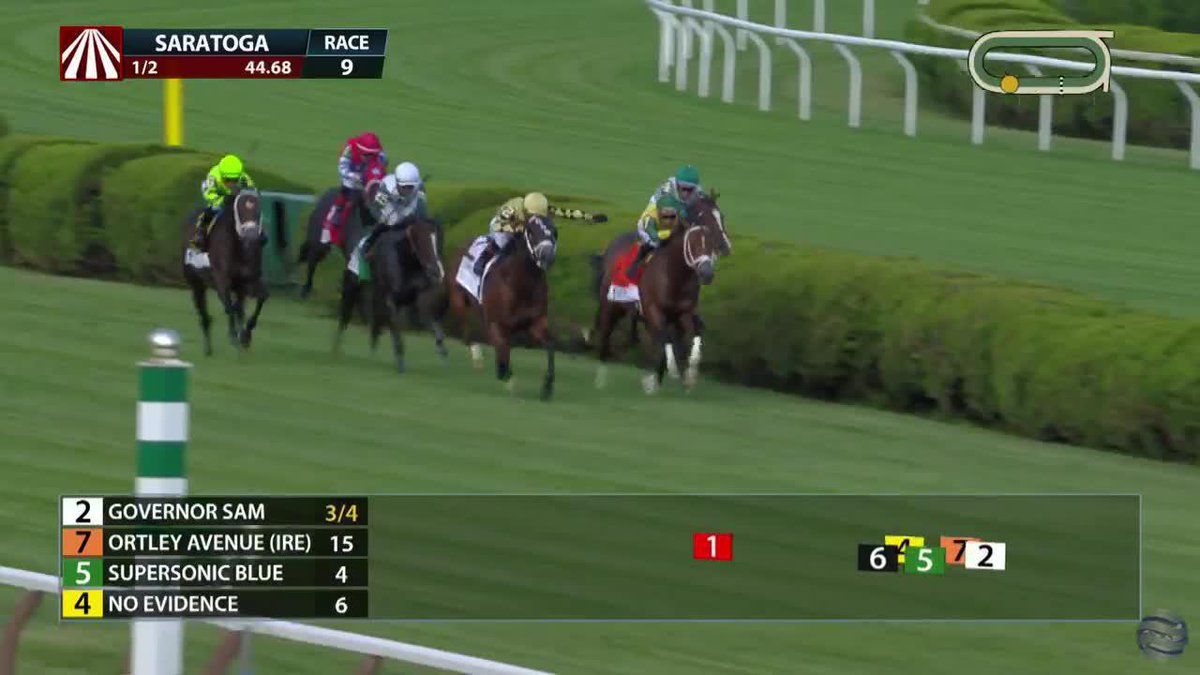 Governor Sam blows by to win the G3 Quick Call at Saratoga for trainer George Weaver with Iradortiz aboard! 🍀