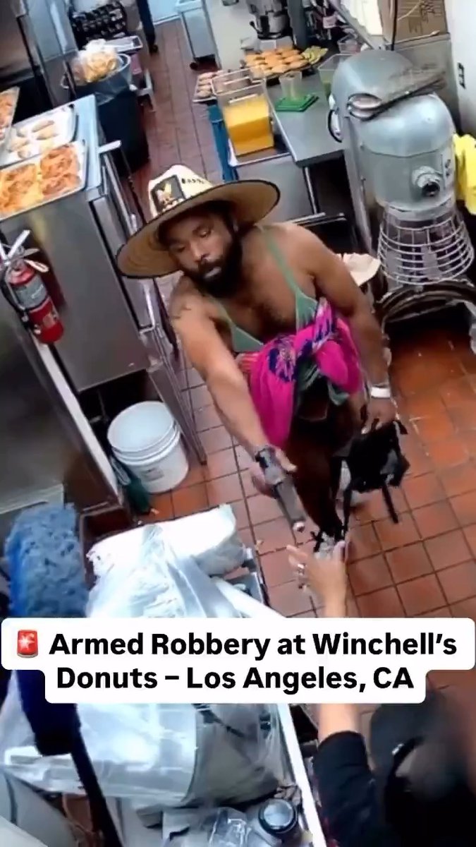 It appears Childish Gambino dressed up like a woman and attempted to rob Winchell’s Donuts with a fake gun. There's a lot going on here 😎 #CityLife #ChildishGambino #crime #Transformers #LosAngeles #WTF #FAFO #fail #urban
