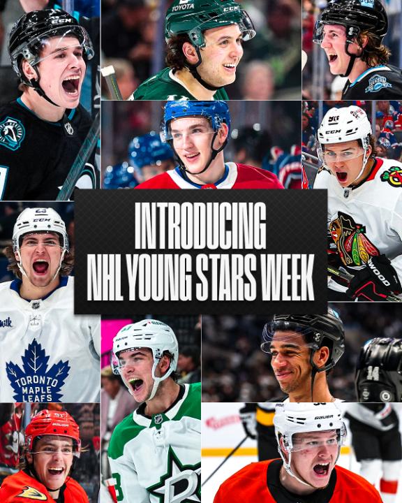We're celebrating some of the best young talents in hockey with #NHLYoungStarsWeek! 🤩 It all begins tomorrow!