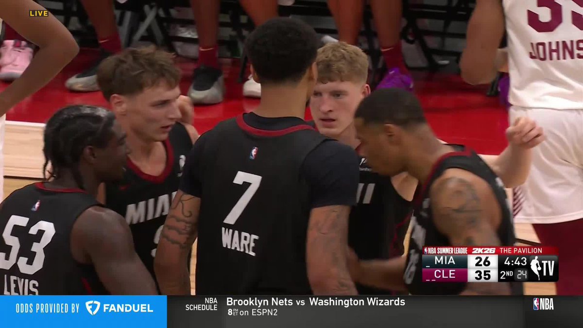 Big man moves from Kel'el Ware down low 💪
