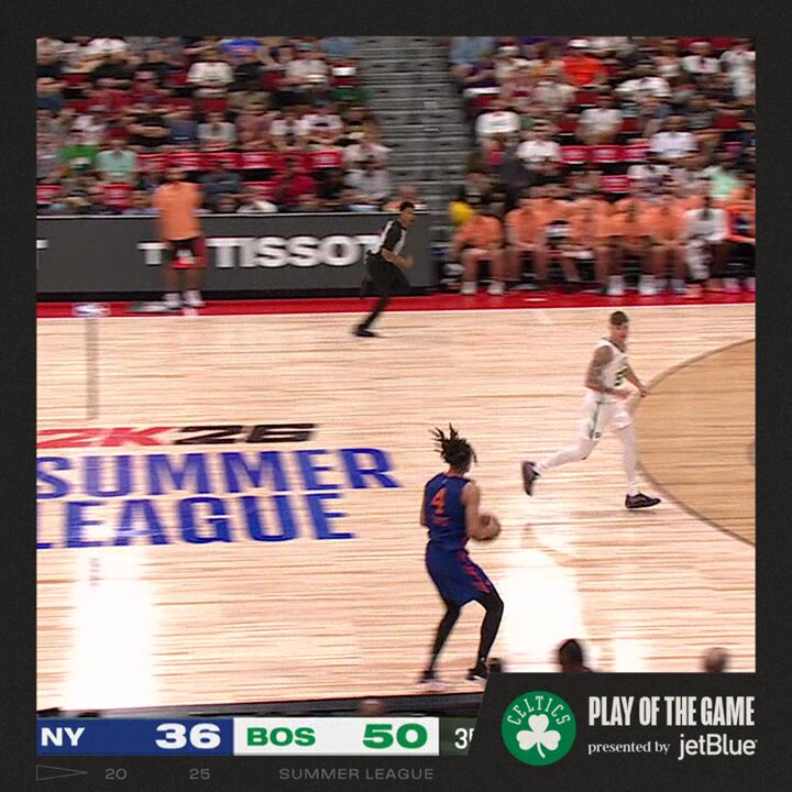 Good defense leads to good offense 🙂‍↕️ Baylor with the alley-oop to Jordan for tonight's JetBlue Play of the Game