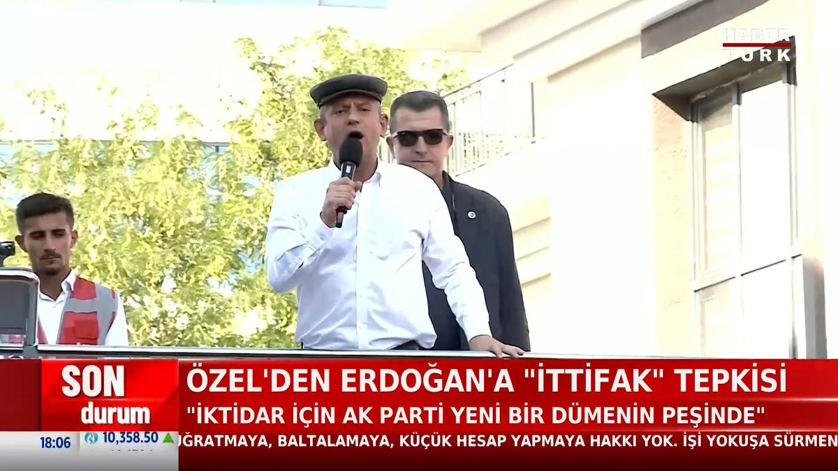 CHP Genel Başkanı Özel'den Cumhurbaşkanı Erdoğan'a ittifak tepkisi "Düne kadar DEM'e oy verenler, DEM'e selam verenler teröristti." "AK Parti yeni bir dümenin peşinde. Yeni ittifak görüntüsü vermek için tarihi bir fırsatı heba etmeye çalışıyor."