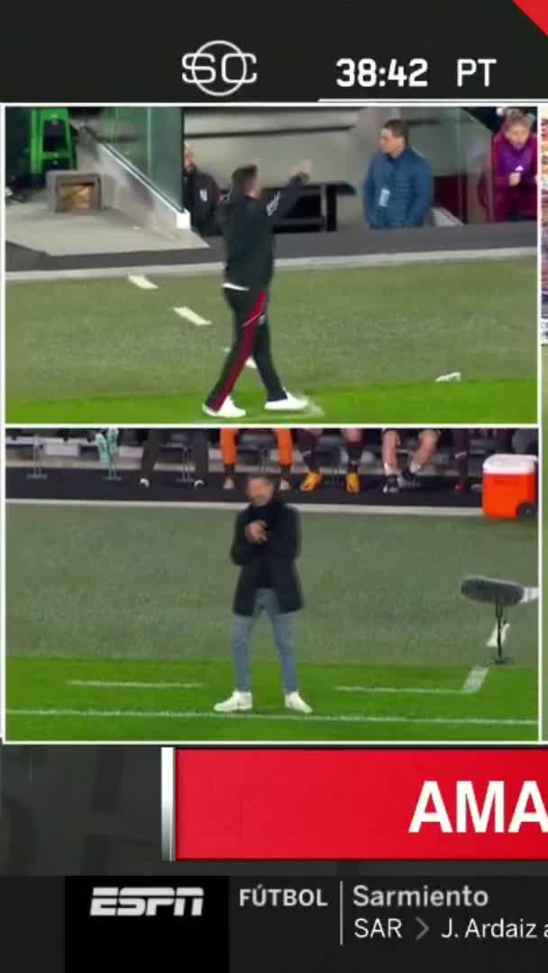 ‼️ Así festejo Marcelo Gallardo el Gol de Maxi Salas