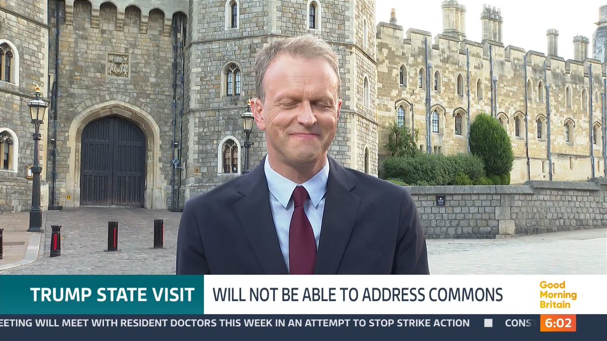Donald Trump's second state visit to the UK has been confirmed by Buckingham Palace, with the U.S. President coming back to the UK from the 17th to the 19th of September. @nickdixonitv has the details.