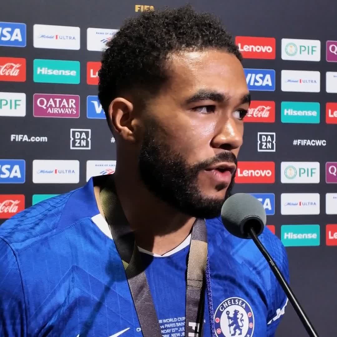🗣️ "It sends a big statement, hopefully we're competing for the Premier League title next season" Reece James has high hopes for Chelsea after they won the Club World Cup last night 🔵