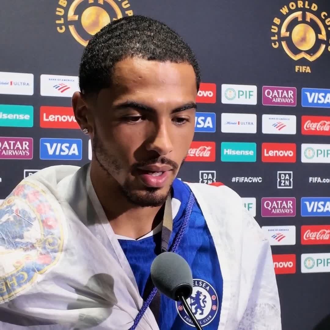 "It's a bit surreal, we've won everything" 🏆 Levi Colwill says the Chelsea "fans have bragging rights on every club in the world" after winning the Club World Cup 🔵