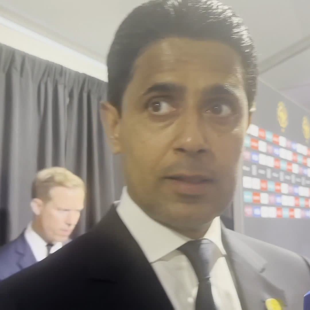 "So proud of the team, Chelsea deserved it" 👏 PSG president Nasser Al-Khelaifi congratulates Chelsea after winning the Club World Cup.
