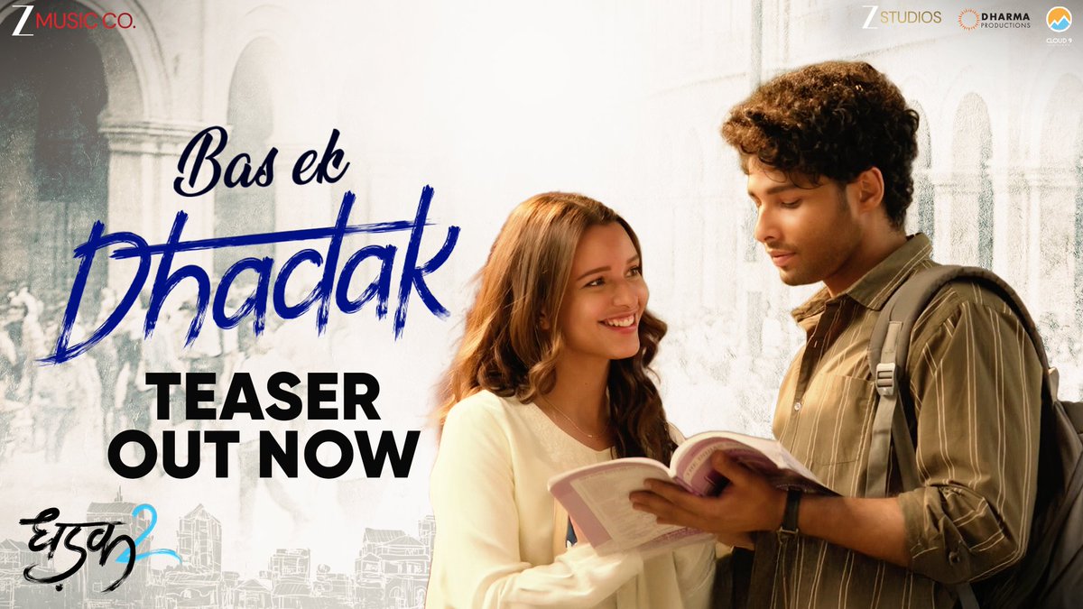 Falling in love has never sounded this beautiful! ❤️ #BasEkDhadak song out tomorrow. #Dhadak2 releasing in cinemas on 1st August.