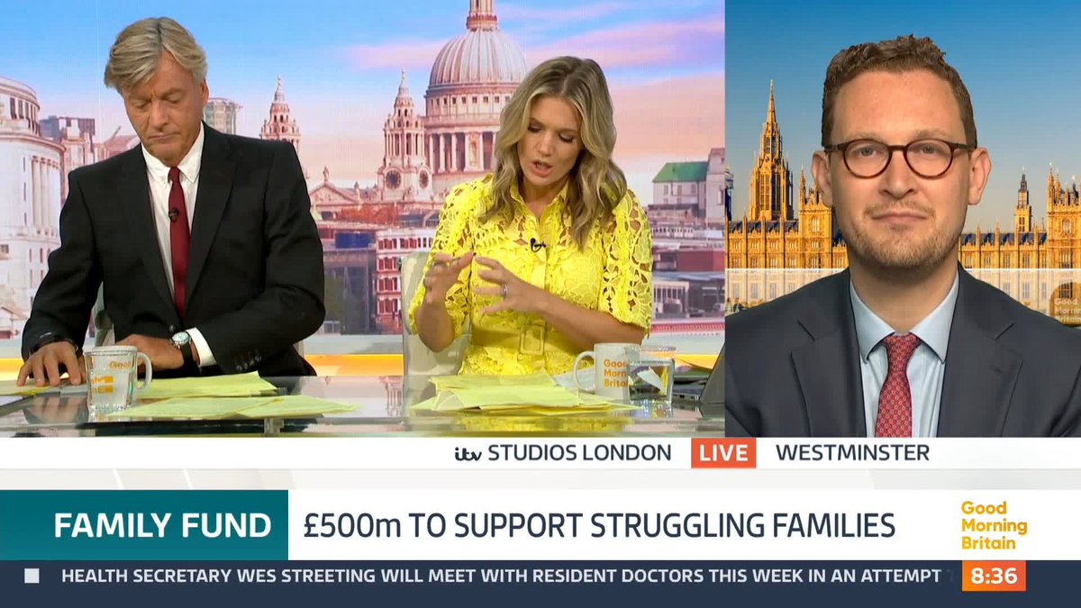 The Government has promised to help struggling families with a new £500 million fund over the next ten years. Charlotte Hawkins questions Chief Secretary to the Treasury Darren Jones MP.