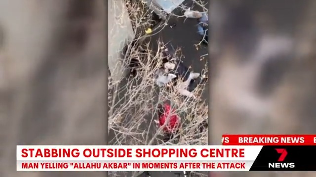 BREAKING: A man has been stabbed in a terrifying attack at a busy shopping centre in Melbourne’s northwest. Blake Johnson has the latest from Moonee Ponds. #7NEWS